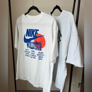 Nike Graphic Tee’s (M, L)